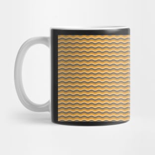 Mustard Yellow Wave Design Mug